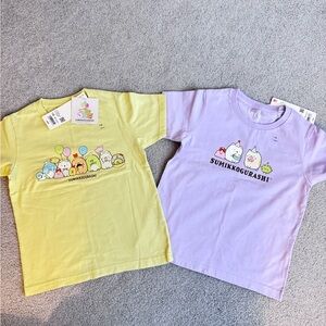 Sumikkogurashi kawaii character Yellow and Purple